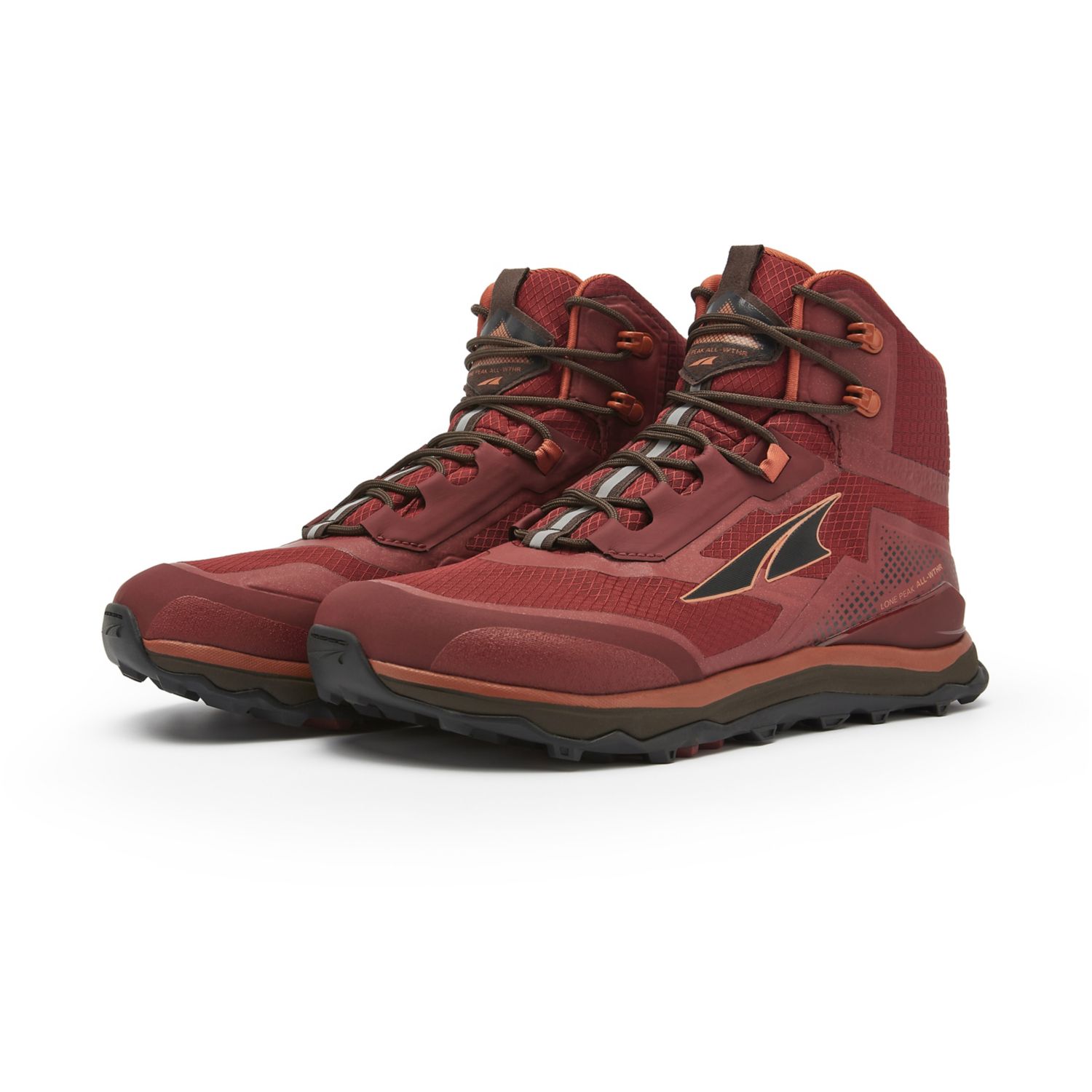 Botas Montaña Altra Lone Peak All-wthr Mid Hombre Burdeos | Costa Rica-61073929